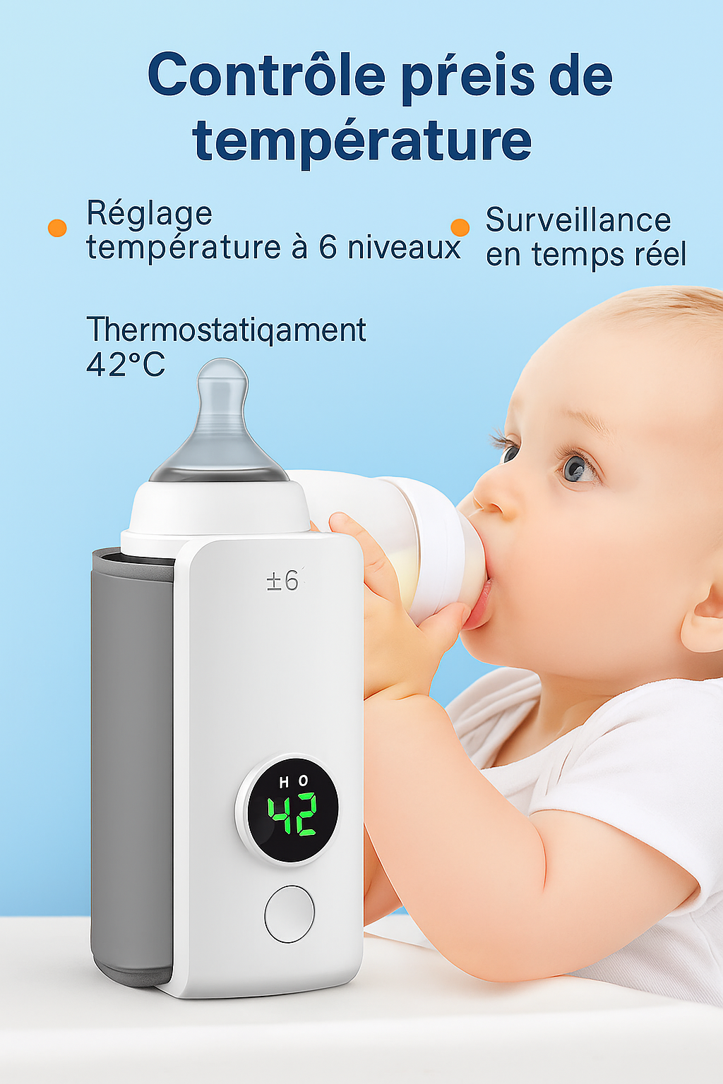 Chauffe-Biberon Portable Electrique