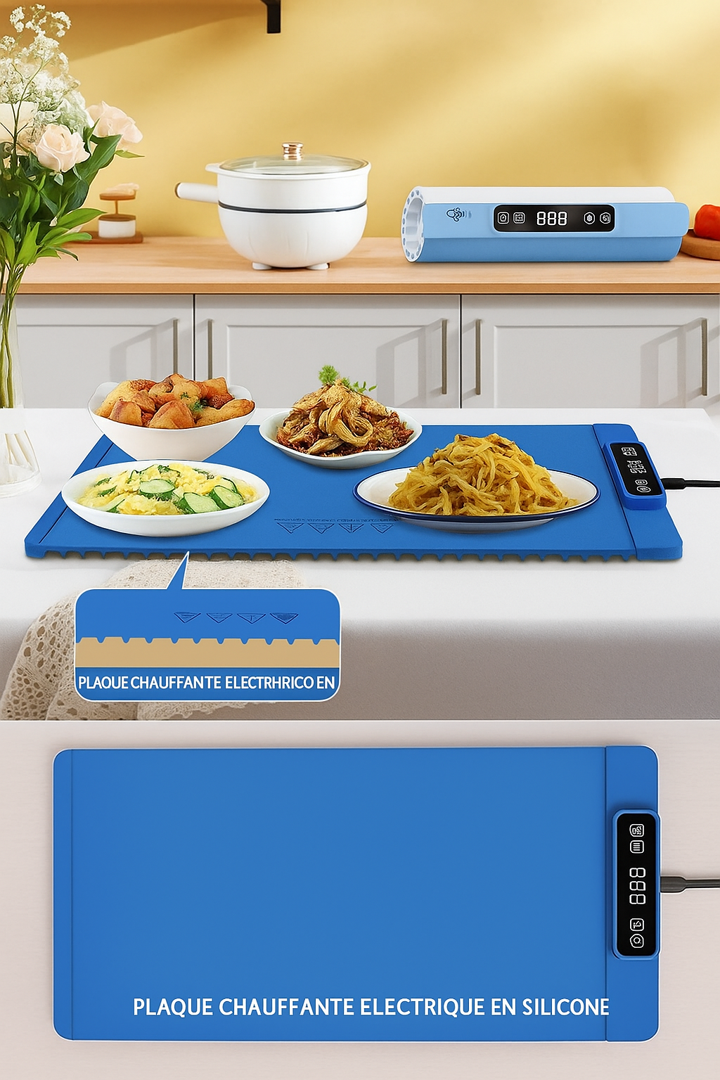Plaque Chauffante Electrique en Silicone